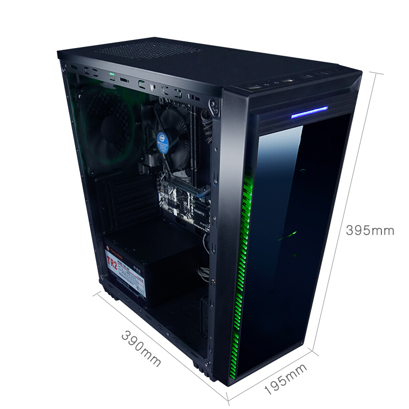 御龙者翼龙Y506 吃鸡台式游戏电脑主机(i5-8400 8G 120GB SSD GTX1060-5G win10)