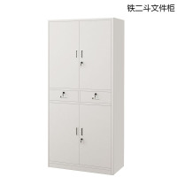 品创 厚板铁二斗文件柜 铁皮柜 资料柜 尺寸1850*900*400mm