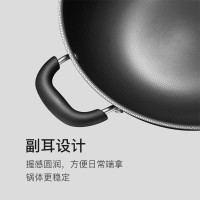 苏泊尔(SUPOR)无涂层炒锅32CM健康铁锅炒菜锅2代真不锈可立盖燃气明火专用