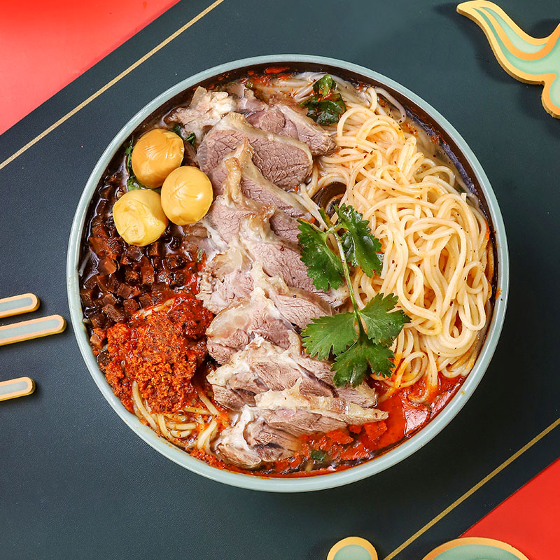 牛肉酱香冷面370g/袋沛县广电冷面米线徐州特产真空包装酱香口味高清大图