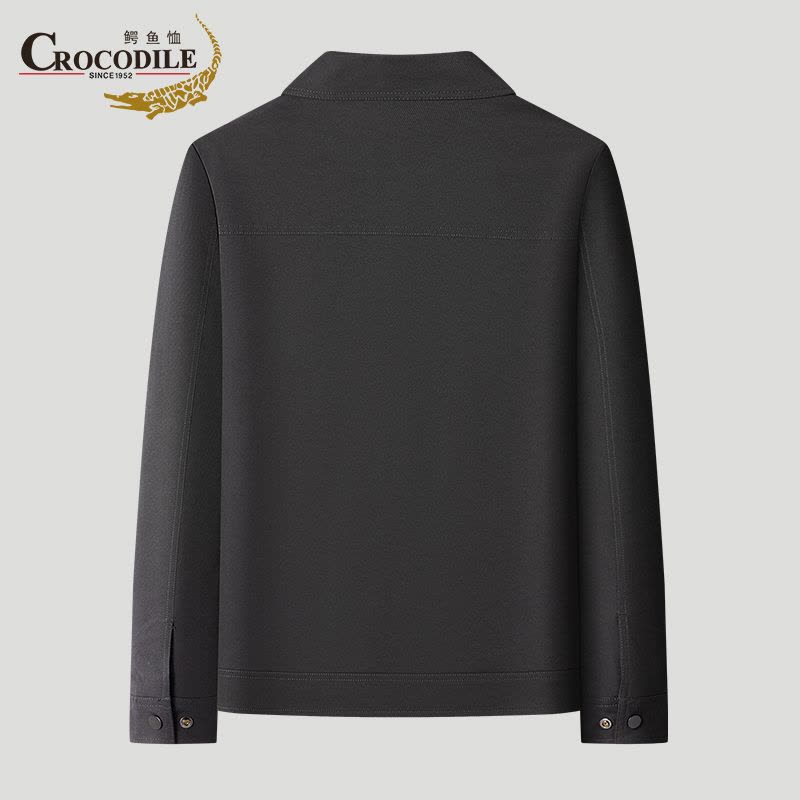 鳄鱼恤CROCODILE 中青年男士商务简约休闲外套夹克图片