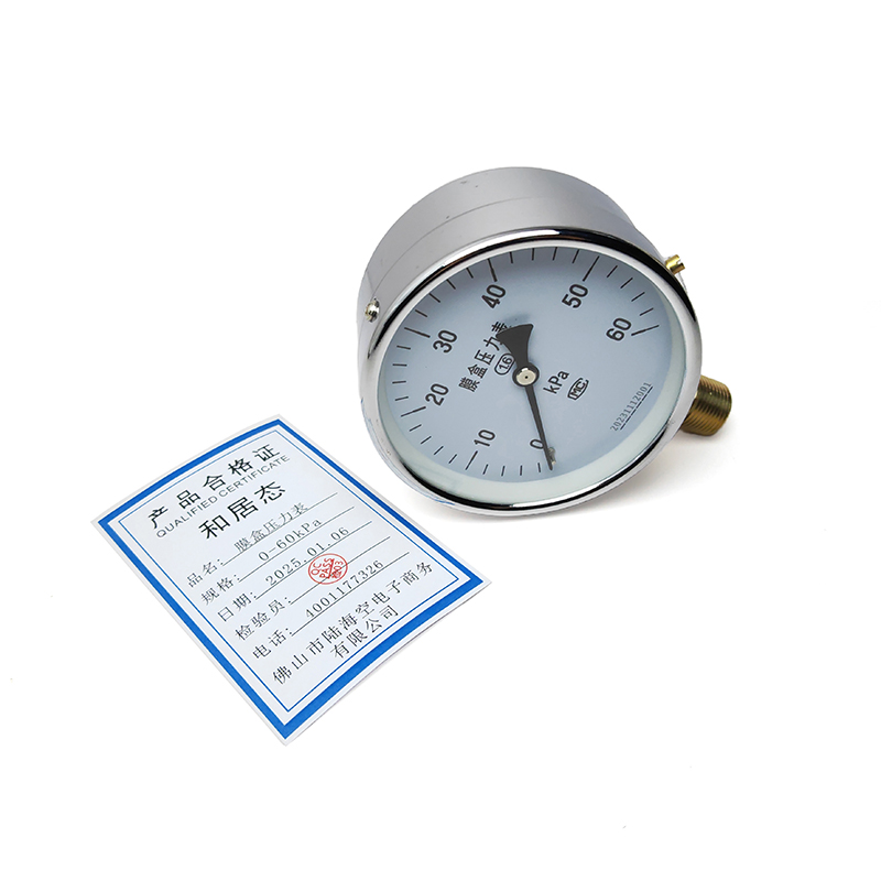 和居态 膜盒压力表 0-60kPa 块高清大图