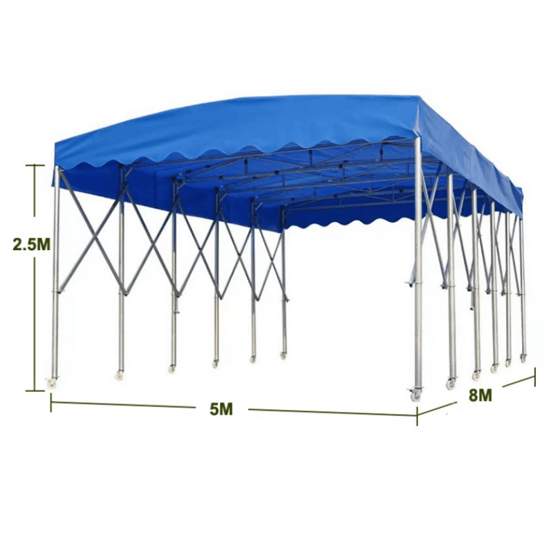 豫龙都户外雨棚长8m个高清大图