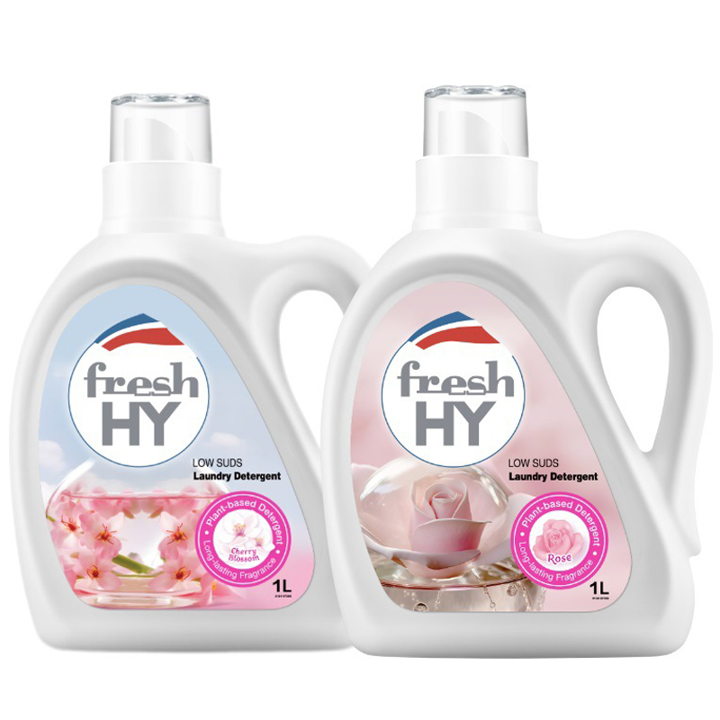 威露士清可新樱花洗衣液1L*1瓶+玫瑰1L*1瓶除菌除螨持久清香