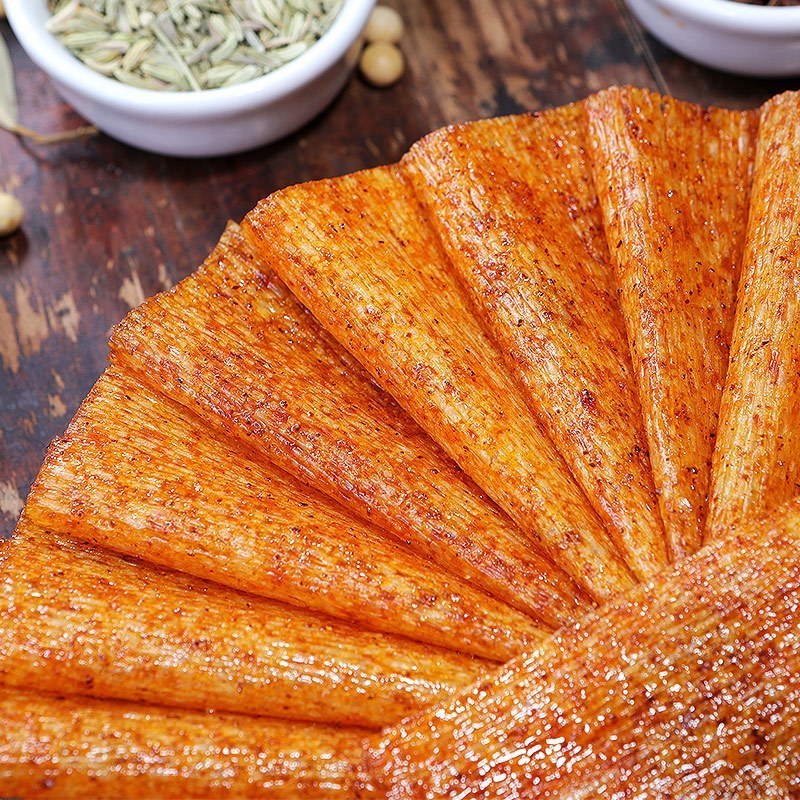 欧贝拉香辣片200g10包辣片辣条大辣片辣味小食包装网红即食卤味零食