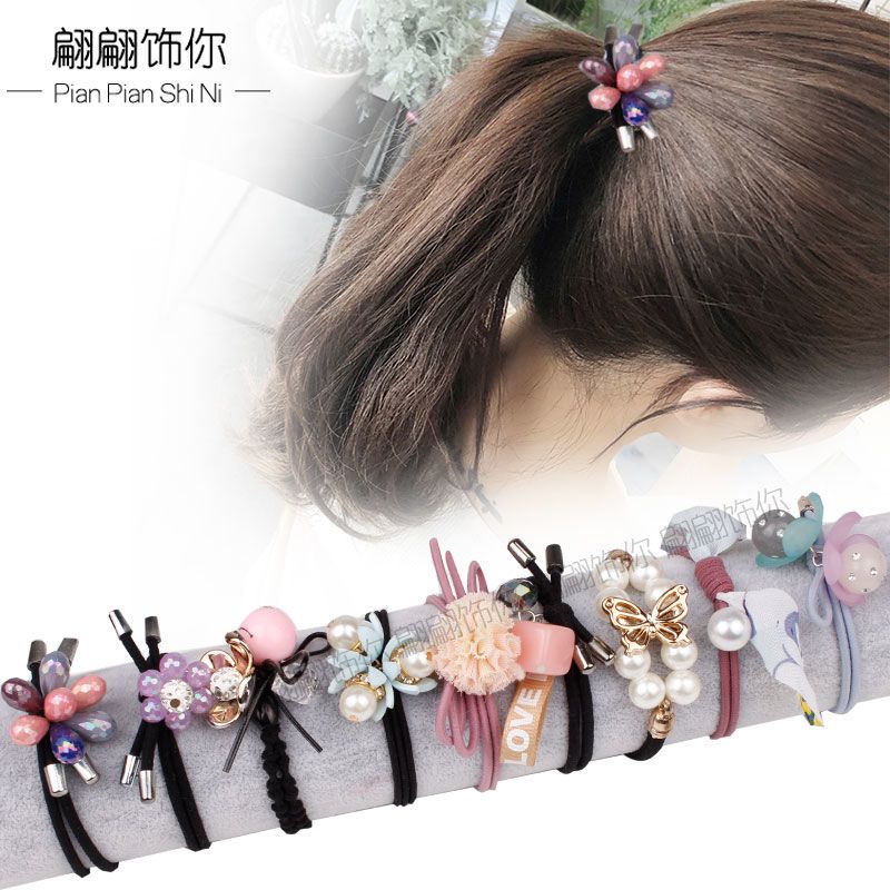 头绳韩版小清新扎头发橡皮筋饰品女发绳皮筋发夹发带皮圈发饰|新-品-青春9件套