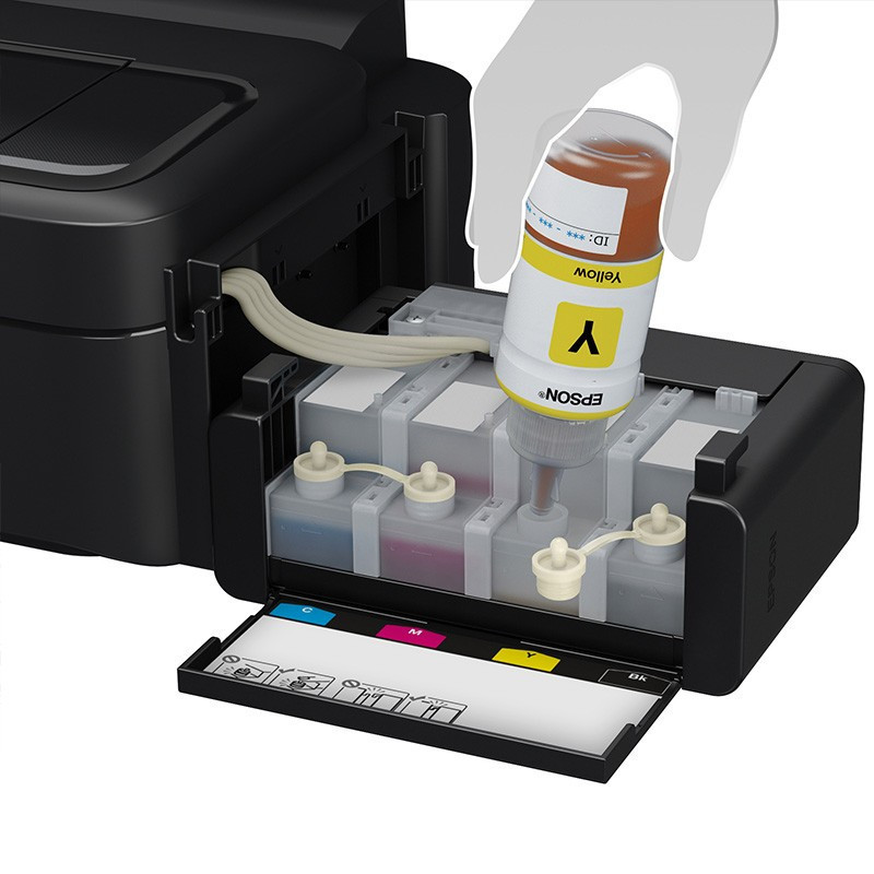 爱普生(EPSON) L130原装连供墨仓式家用学习办公照片打印机小型原装连供照片打印机标配