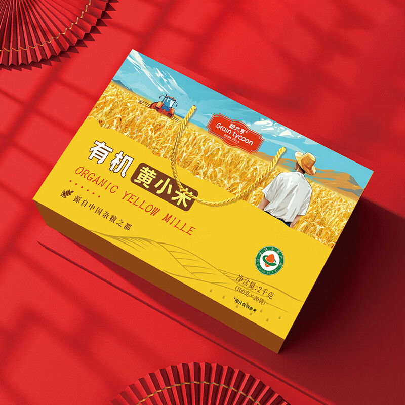 “粮大亨 [ 有机黄小米礼盒 ]”高清大图