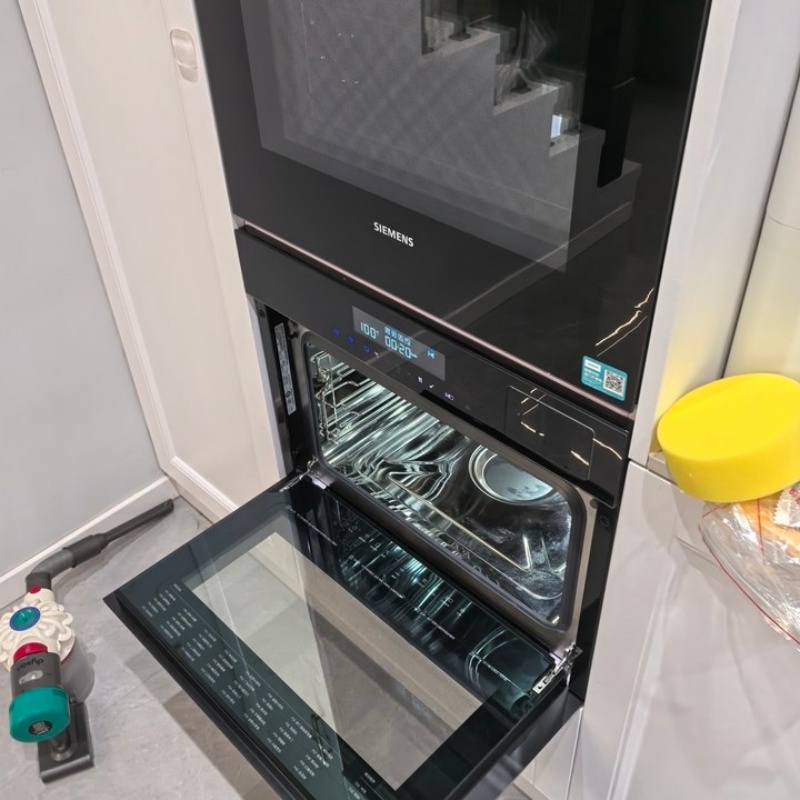 西门子 HB272ABB3W+CD7R0E8B0W 嵌入式蒸烤箱套装 原装进口烤箱 多功能蒸箱 空气炸 热风烧烤高清大图