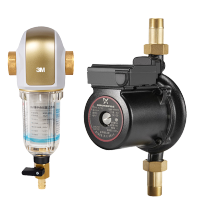 丹麦格兰富水泵家用全自动静音增压泵加压泵UPA 15-120+3M 中央前置过滤器BFS3-40GL