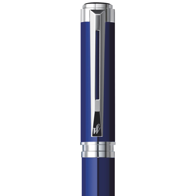 威迪文(WATERMAN)远景系列 蓝色白夹签字笔/宝珠笔