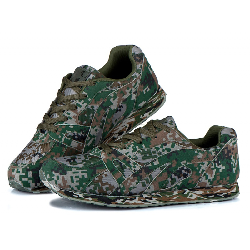 新式迷彩鞋男军鞋减震跑步鞋07作训鞋运动鞋透气军用迷彩跑鞋