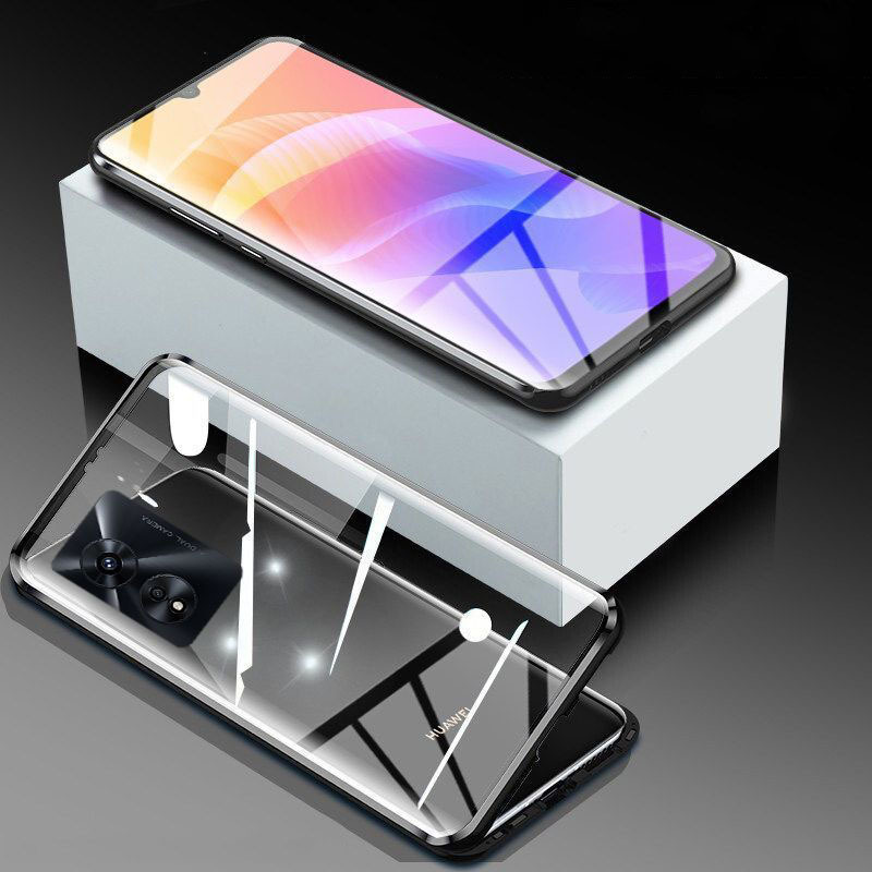 KONEL oppo A97全包防摔壳A97金属手机壳双面保护套磁吸玻璃