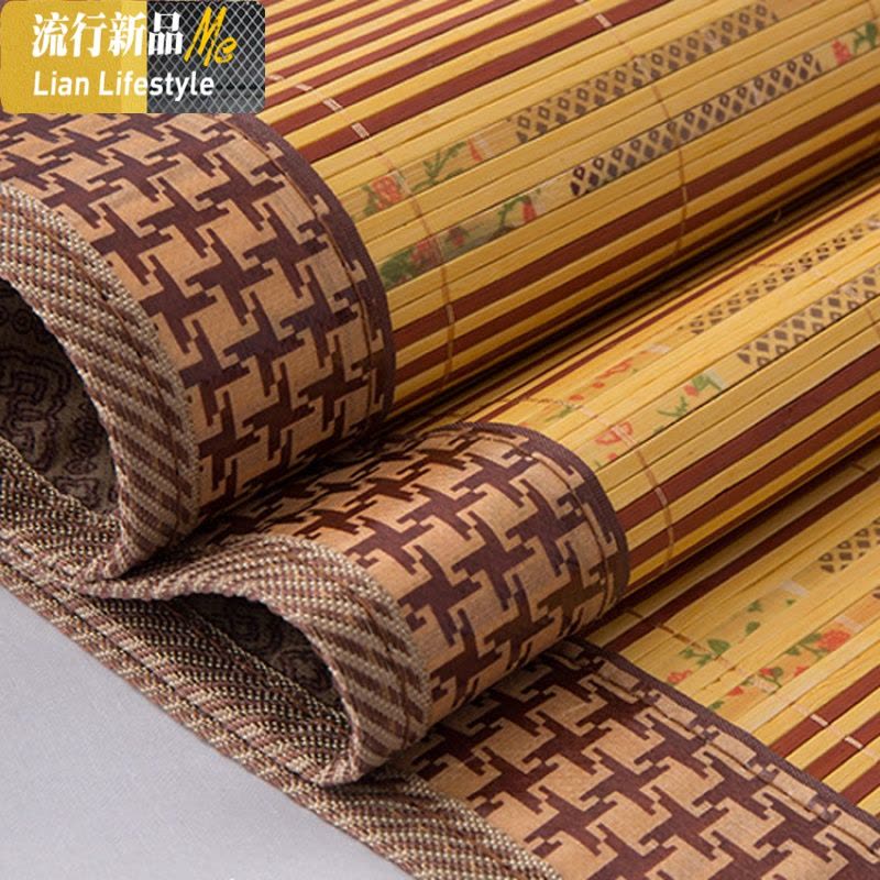 竹席1.4米双面折叠1.5双人1.35席子1.1m凉席单人0.9上下铺直销 三维工匠图片