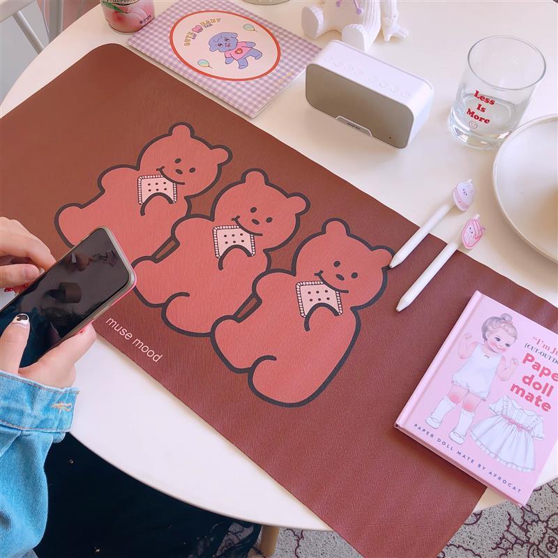 少女心桌垫ins风可爱日系学生多功能写字桌面书桌垫创意鼠标垫大