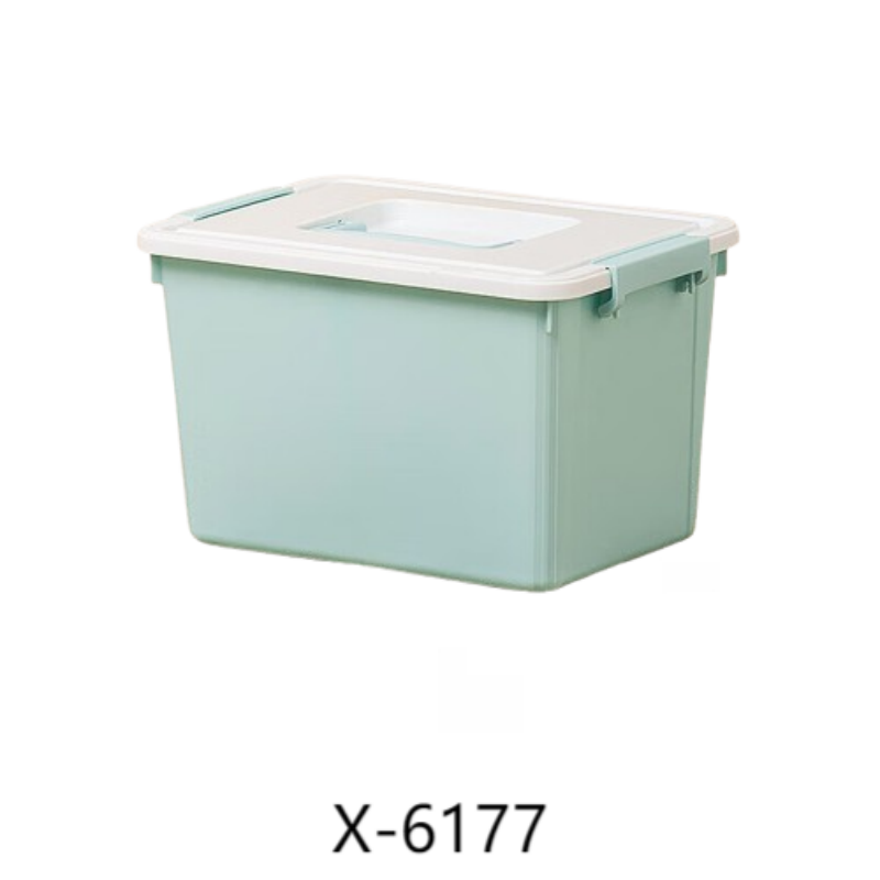 禧天龙(Citylong) X-6177围典收纳箱(松石绿)家用整理箱衣物玩具储物箱学生宿舍收纳盒5.1L