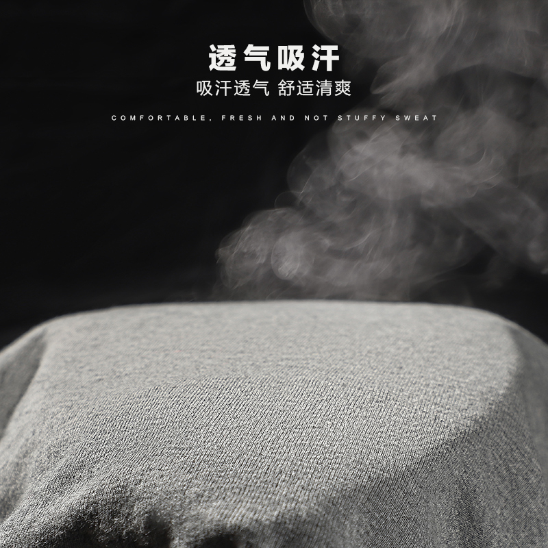 恒源祥老头衫纯棉短袖宽松男士汗衫棉爷爷中老年人老汉夏天白色高清大图