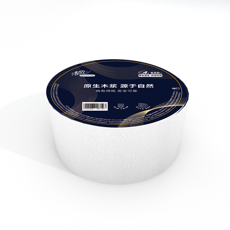 清风 AJ01GW1 4层*650克/卷 12卷/箱 大盘纸(计价单位:箱)高清大图