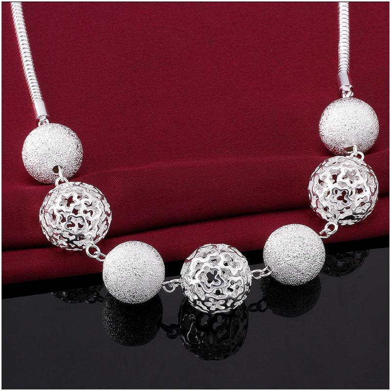 N680 Women Silver Necklace 镀925纯银女项链日韩版锁骨链潮人送女朋友七夕情人节礼物