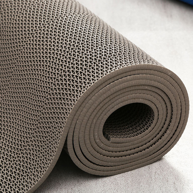 莱依瑾 LYEEGIN S型镂空地垫 灰色宽0.9m(厚5.5mm) 米高清大图