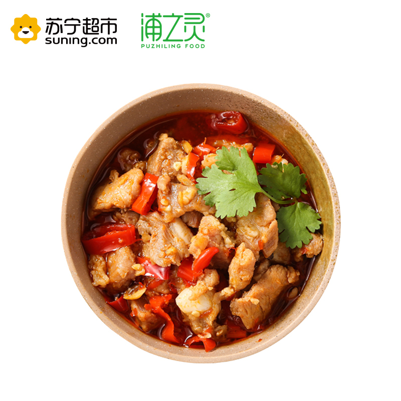 浦之灵 剁椒排骨 340g 方便菜 加热即食