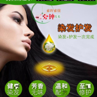 一洗彩染发剂自已在家染2020流行色洗黑遮白发染发膏 葡萄红(盖白发)
