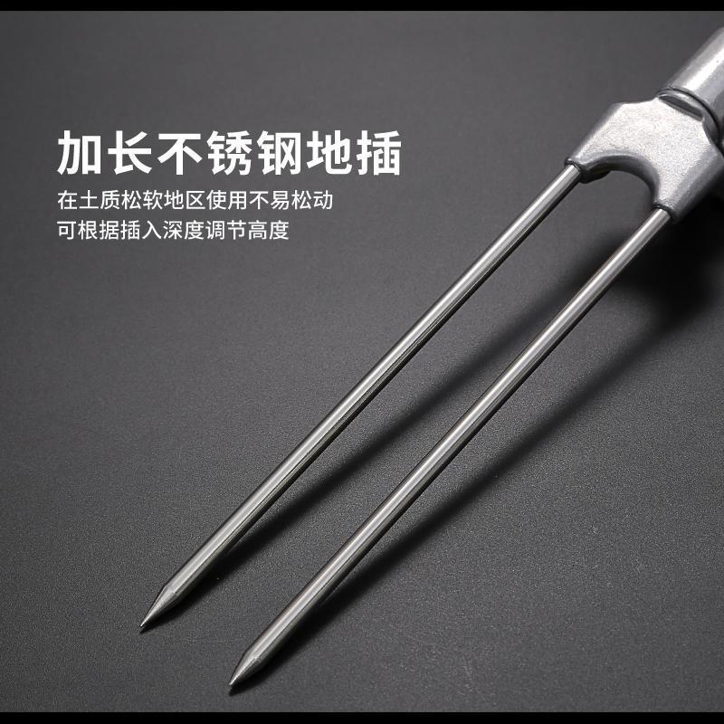 垂弦万向调节钓鱼支架炮台架不锈钢台钓竿架手竿鱼竿支架架杆渔具 不锈钢支架(无地插) 1.7m