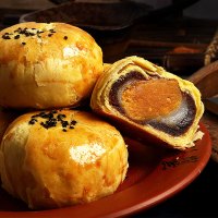 蛋黄酥雪媚娘海鸭蛋黄麻薯传统手工美食早餐零食面包糕点小吃330g/6枚