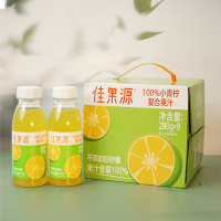 佳果源小青柠复合果汁280g*9瓶/箱非浓缩还原 小青柠原汁,清新可口,自然香甜 苏宁宜品推荐