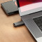 ThinkPlus联想32GB USB3.1高速U盘TU100灰色 金属迷你办公投标电脑系统车载多功能通用