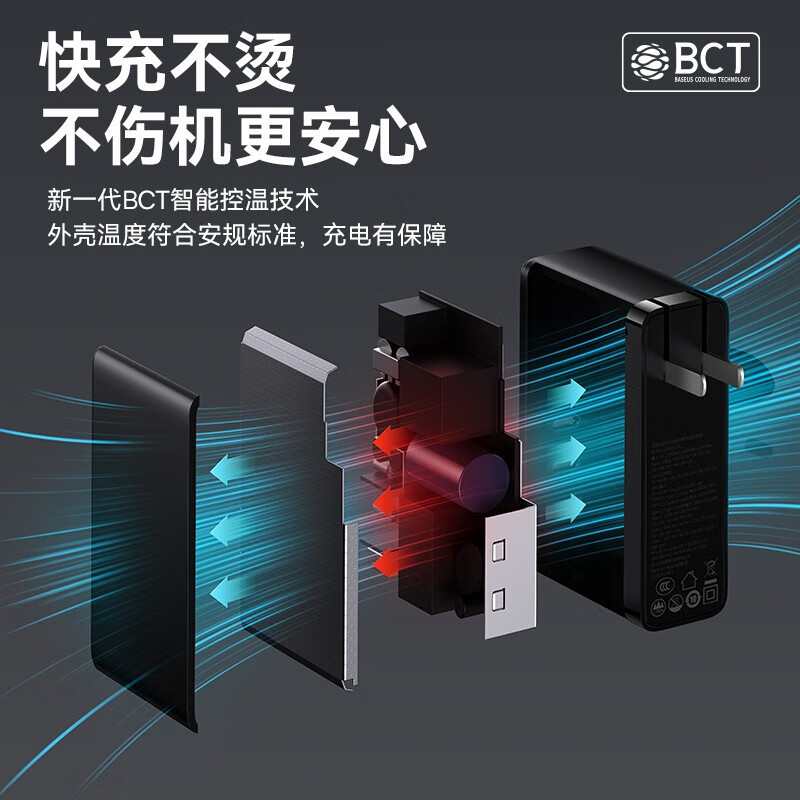 倍思氮化镓140w/100w充电器套装PD快充高清大图