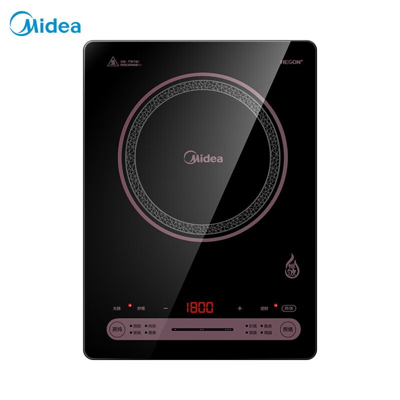 美的( Midea)电磁炉 家用2200W大火力恒匀火持续加热 电磁灶四重防水 C22-RH2269