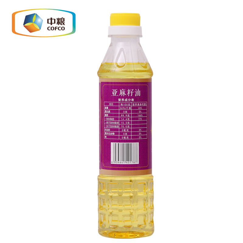 中粮福临门悦润亚麻籽油400ml