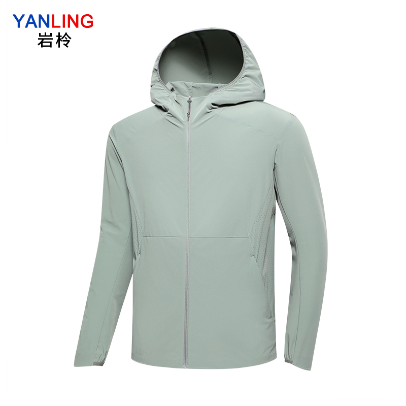 岩柃 梭织连帽运动上衣 25YMSD0131 青雾绿 4XL