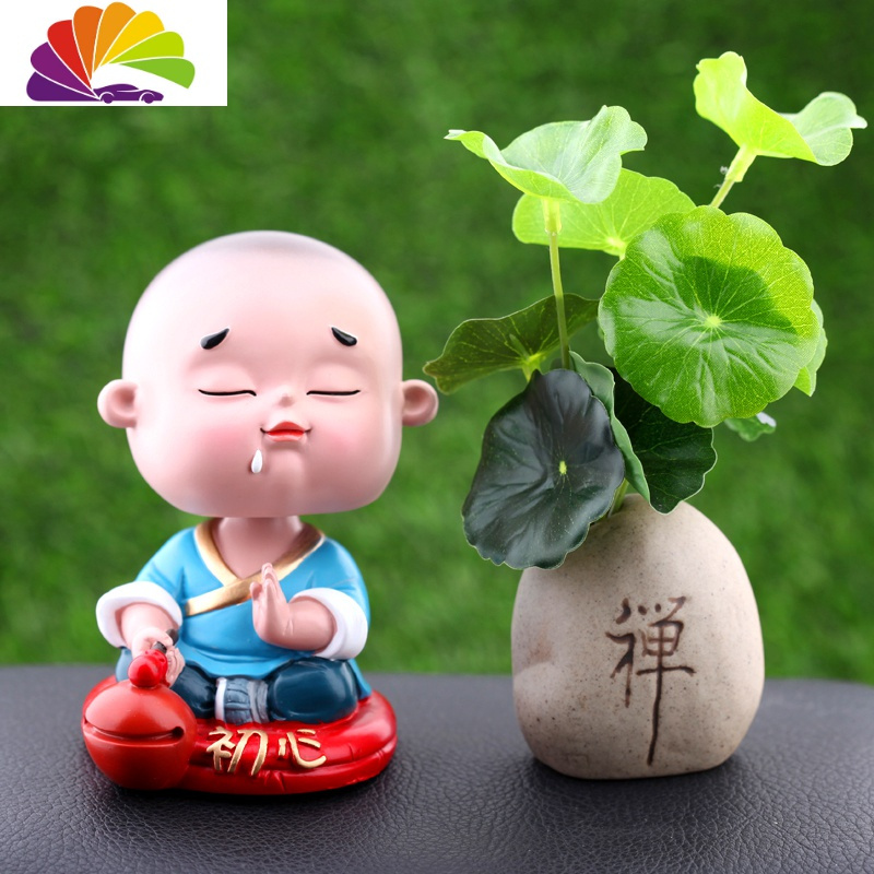 舒适主义汽车摆件摇头公仔车内玩偶车载用品饰品摇摆佛抖音同款萌酷小