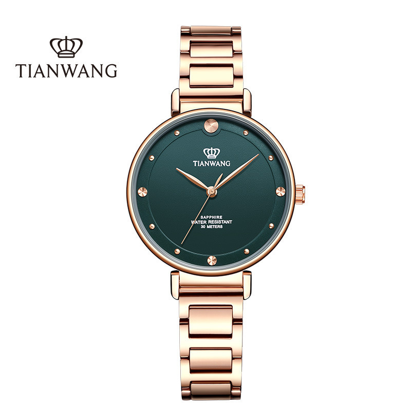 天王表(TIAN WANG)时尚小绿表女表新品休闲石英表气质女士腕表LS31169