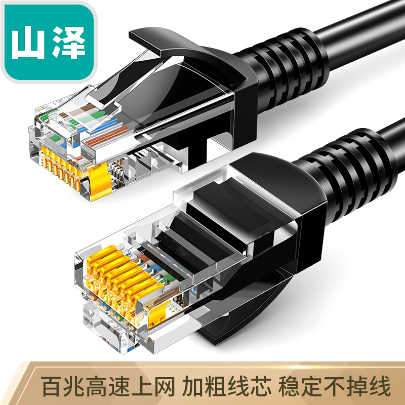 山泽(SAMZHE) 超五类网线 CAT5e类 高速百兆网线 1米