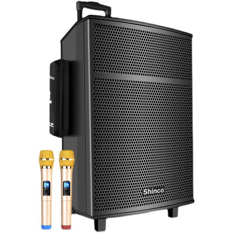 新科t26广场舞音响户外大功率带无线话筒专业演出移动拉杆k歌音箱