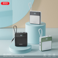 XO-PR224 迷你数显快充充电宝 自带快充双线 10000mAh 颜色随机