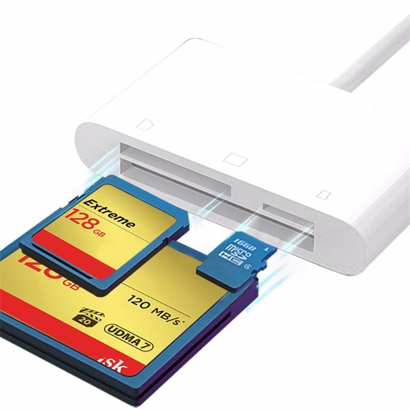 佳能 usb3.0高速读卡器 多合一sd/tf内存卡转换器安卓typec电脑两用otgtypec安卓otg苹果手机sd卡cf读卡器 XQD读取tf内存转换转usb接口iphone连