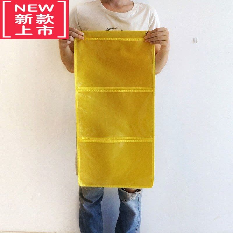 可莉允幼儿园作品展示挂袋1--5格A4透明教室收纳袋画画图书美术展示图片