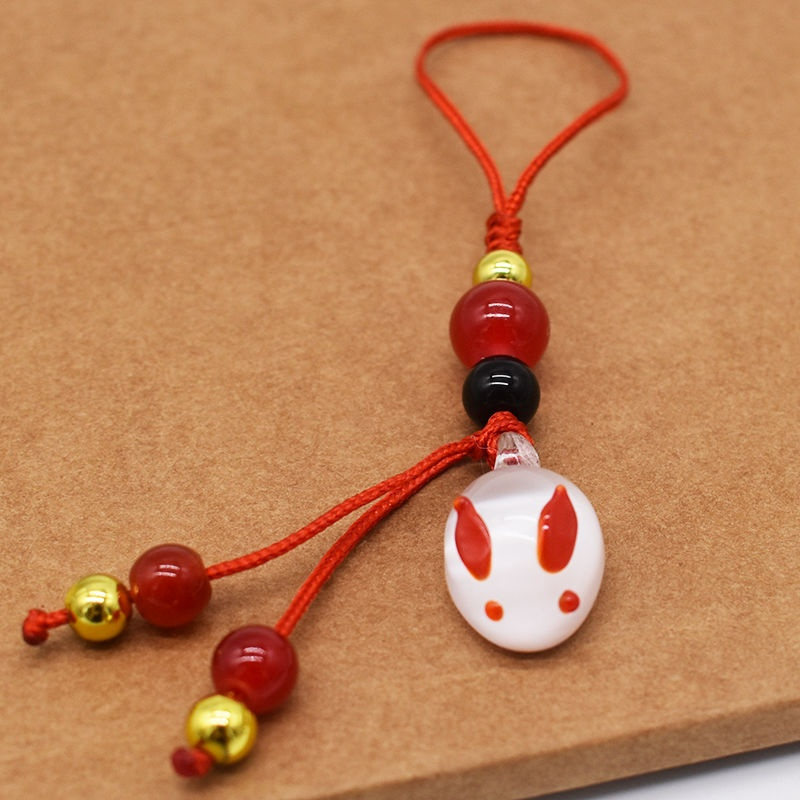 古风手机挂件宫铃女简约款中国风吊坠流苏铃铛可爱兔子包包饰品男粉色