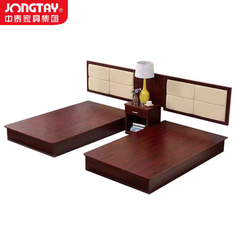 中泰(jongtay)板木床现代简约公寓宿舍1.5米双人床 J-JBDZ06