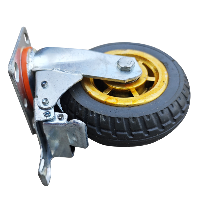 嘉禾宜茂 万向轮 橡胶带刹车5寸 个高清大图