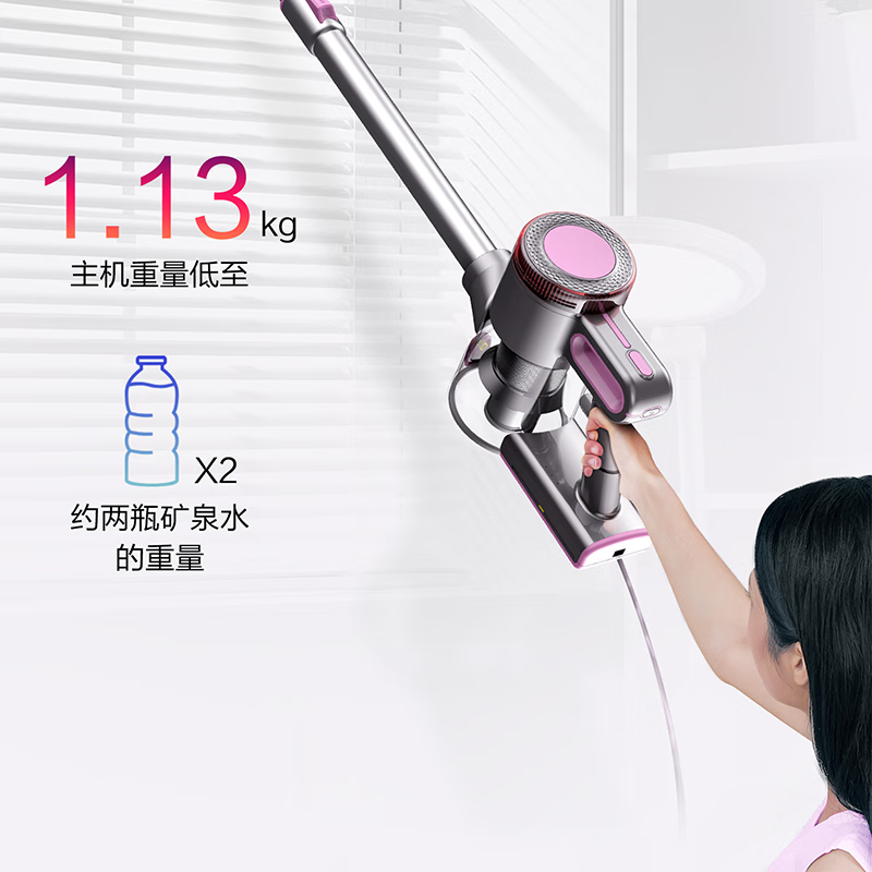 小狗(PUPPY)有线手持吸尘器家用大吸力轻量化大功率伸缩直管除尘吸尘机N10 Earl高清大图