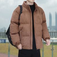 棉服男2023冬季潮流加厚面包服棉袄男棉衣外套上衣 M100-120斤 8805-咖啡色