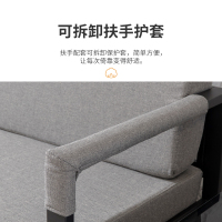 慧采云 办公家具办公沙发会客接待沙发商务沙发简约办公室棉麻布艺沙发 三人位