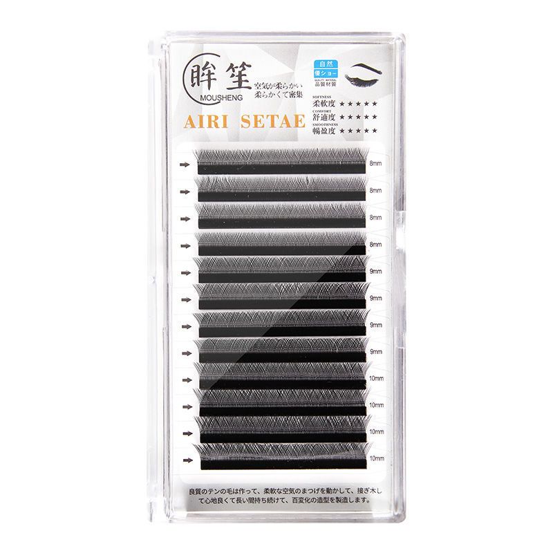 Y型0.05yy嫁接睫毛混装超软自然编织一秒开花y毛郁金香美睫店专用 12排C翘度混8-10mm