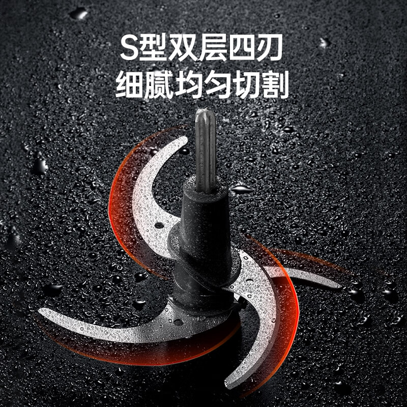摩飞多功能绞肉机MR9408蓝创意设计7500转强劲动力高清大图