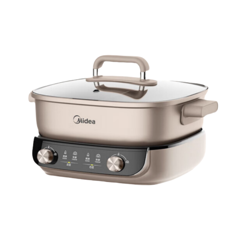 美的(Midea) MC-HGS303015 电火锅 6.5L 火锅专用锅分体式鸳鸯锅 电煮锅多功能锅